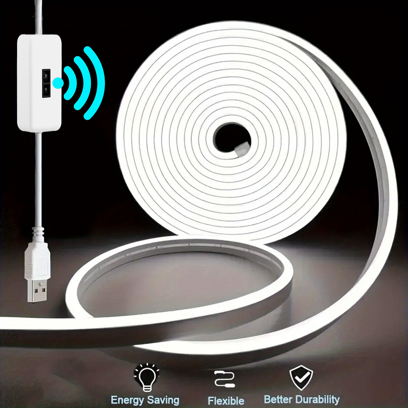 Motion Sensor Neon LED Light S - Outdoor Power Strip Weatherproof 评论和价格