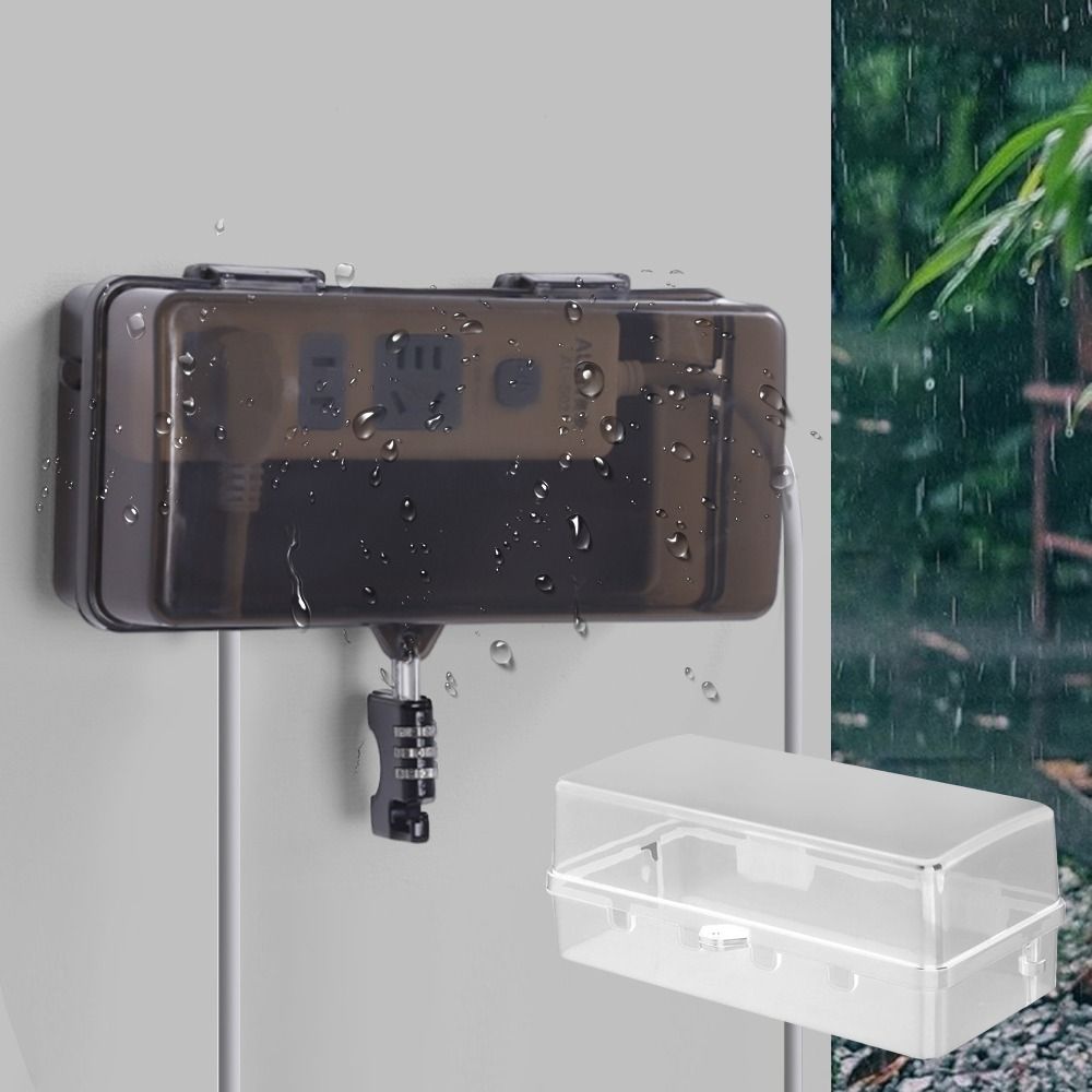 Durable Plastic Plug Box Anti- - Outdoor Power Strip Weatherproof 评论和价格